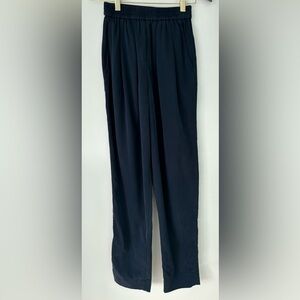 Kit and Ace Navy Silk Pants, Size 0
